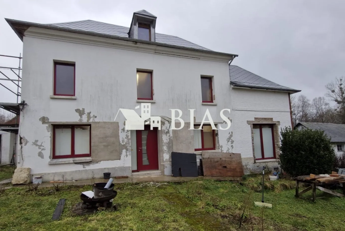 Maison à rénover sur un beau terrain à La Mailleraye-sur-Seine 