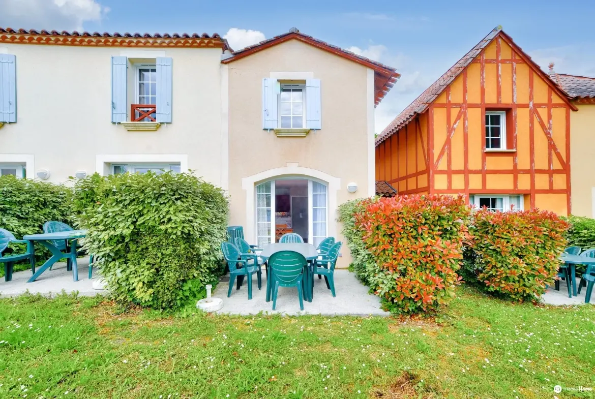 Duplex à vendre à Monflanquin dans la Résidence du Lac – 38 m² avec piscine et jardin 