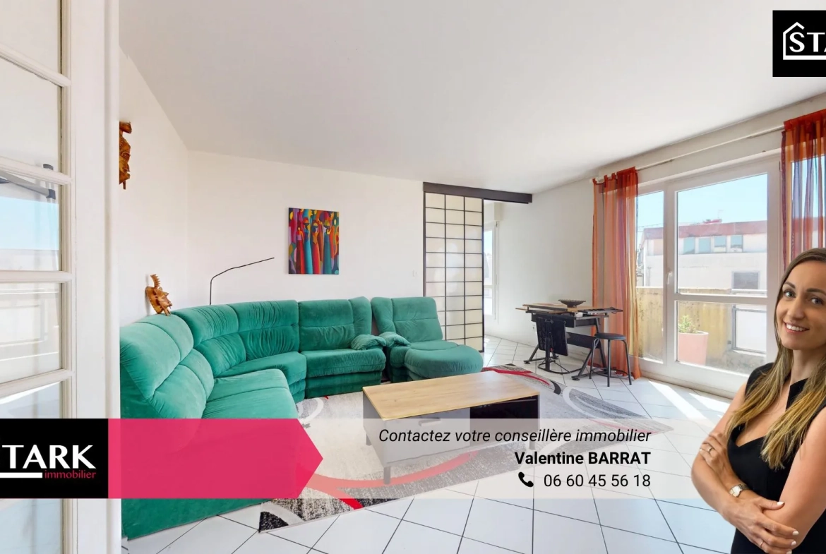 Appartement T4/T5 lumineux avec ascenseur, cave et parking au centre de Belfort 