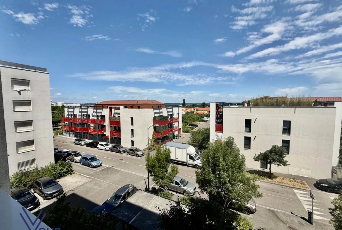 Appartement T2 à Meyzieu – 47,40 m² avec balcon, proche Groupama Stadium 