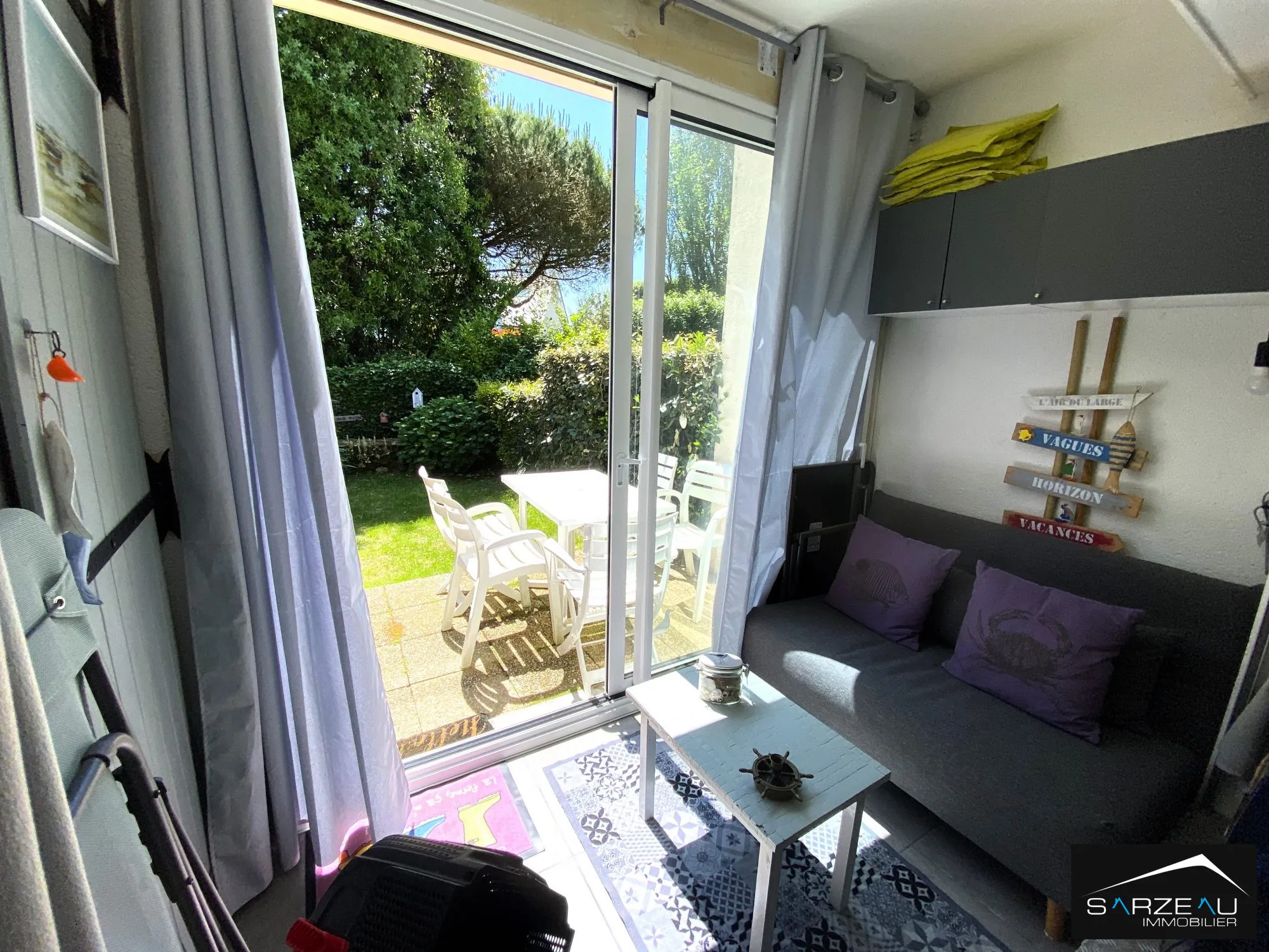 Bel appartement 2 pièces en rez-de-jardin à Sarzeau proche port et plages 