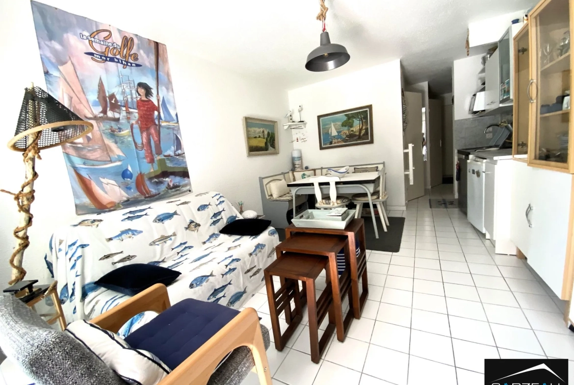 Bel appartement 2 pièces en rez-de-jardin à Sarzeau proche port et plages 