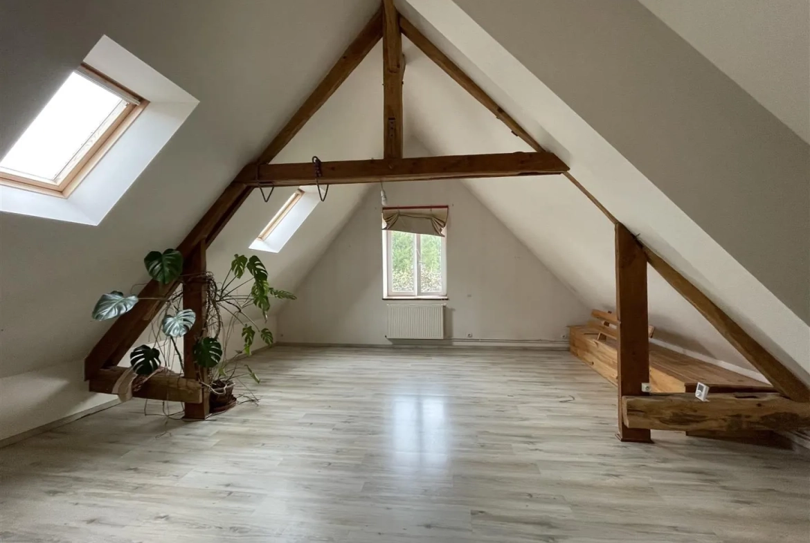 Grande maison à vendre à Essay (Indre) avec terrain et vue rivière 
