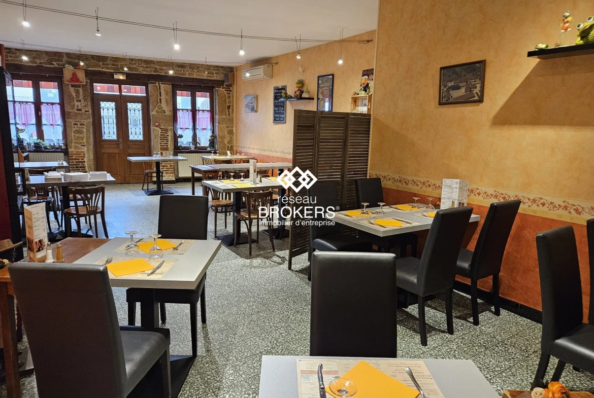 Commerce restaurant-bar à vendre à Bourg-en-Bresse avec Licence IV 