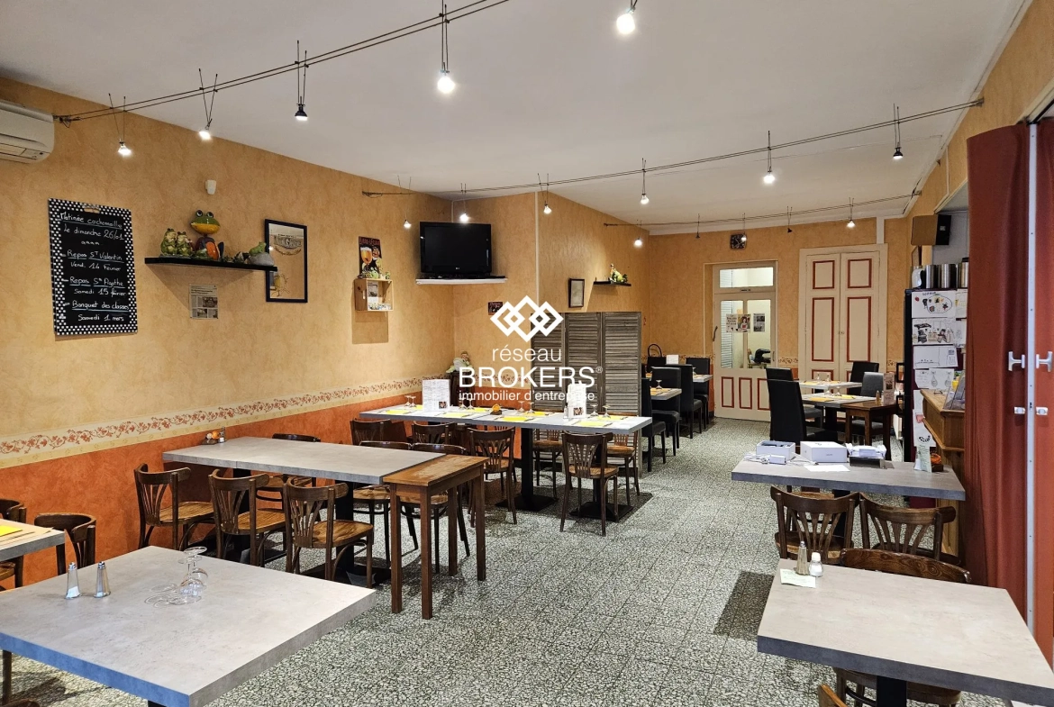 Commerce restaurant-bar à vendre à Bourg-en-Bresse avec Licence IV 