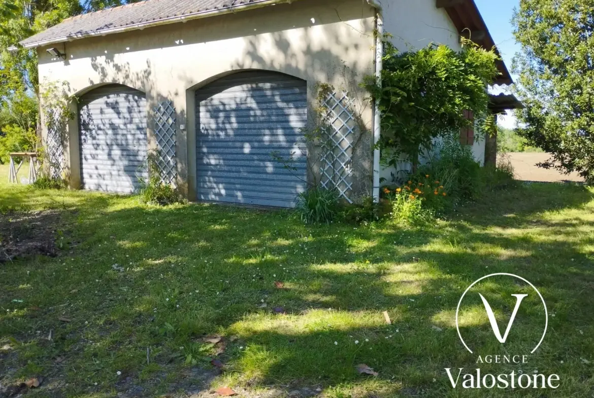 Belle maison familiale de 120 m² à Lacajunte avec terrain arboré et garage 