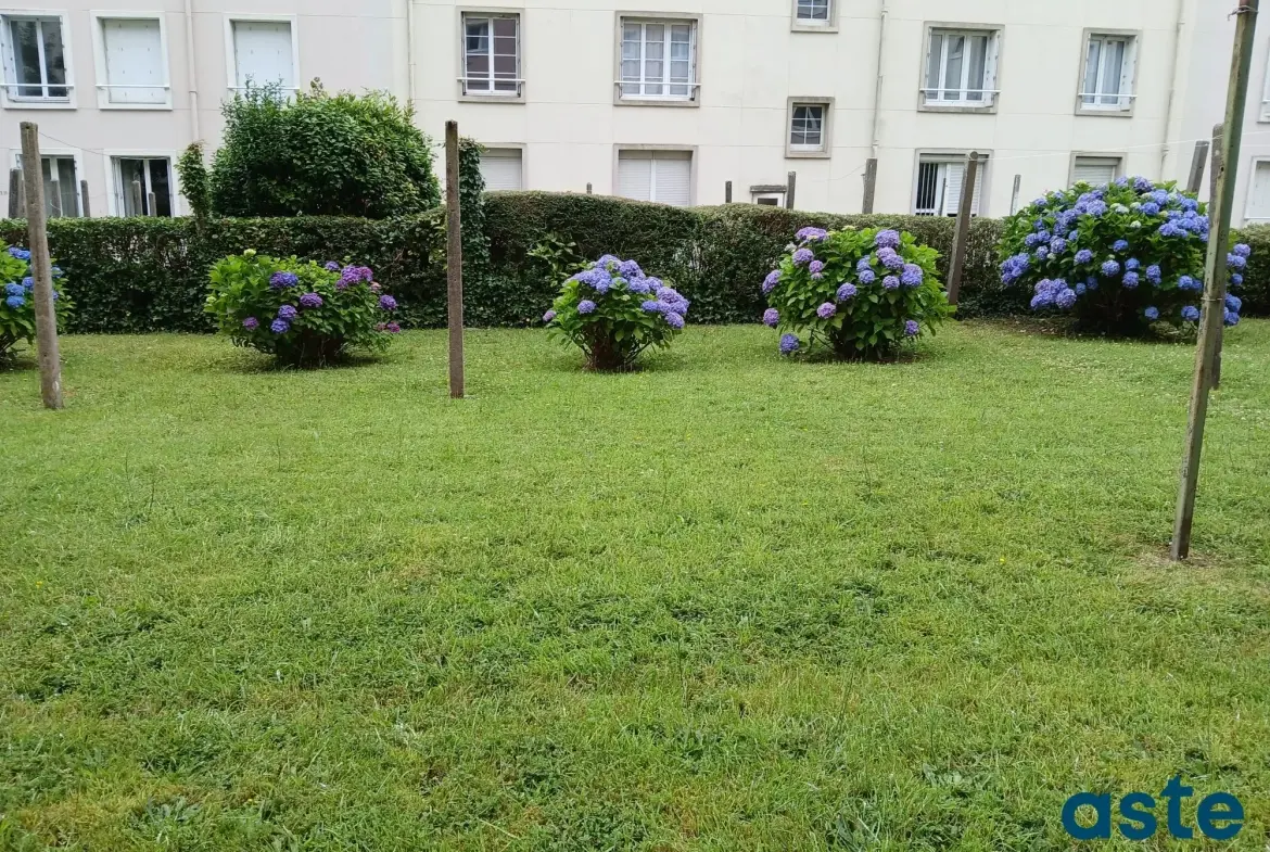 Appartement T3 lumineux à Brest avec cave et jardin collectif 