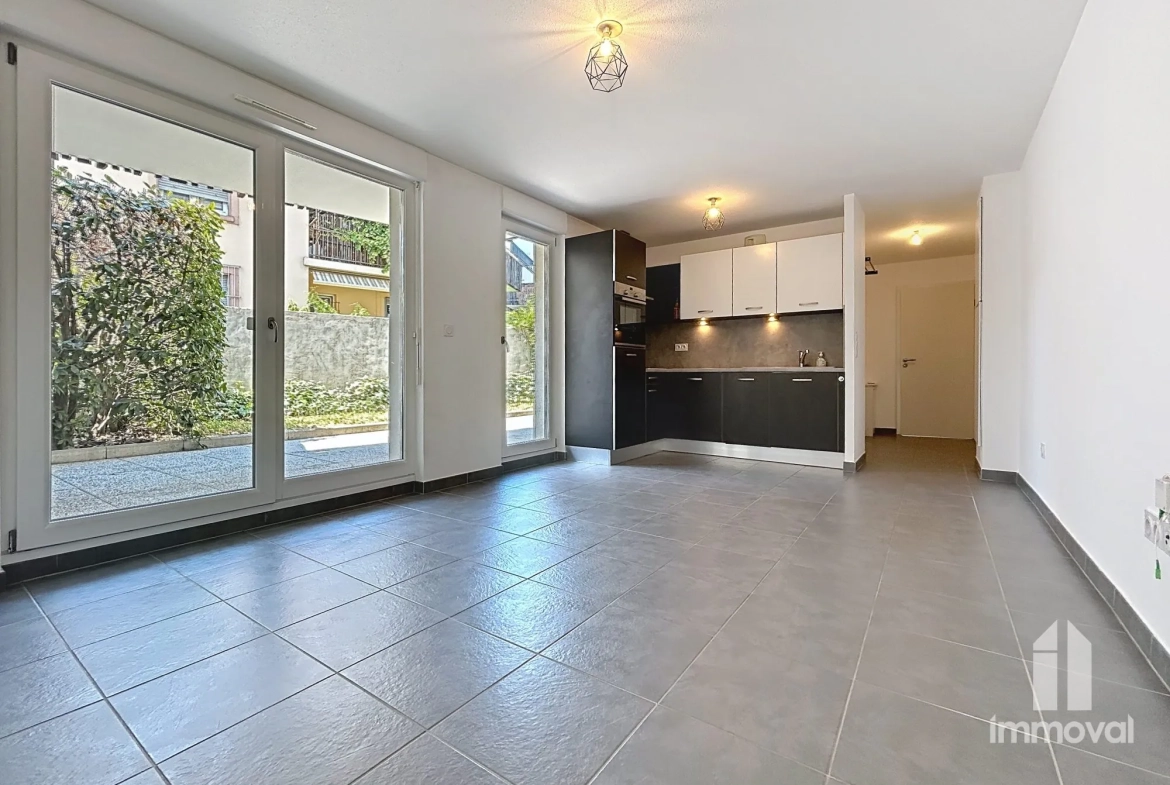 Magnifique appartement 2 pièces avec terrasse et jardin à Schiltigheim, proche Strasbourg 