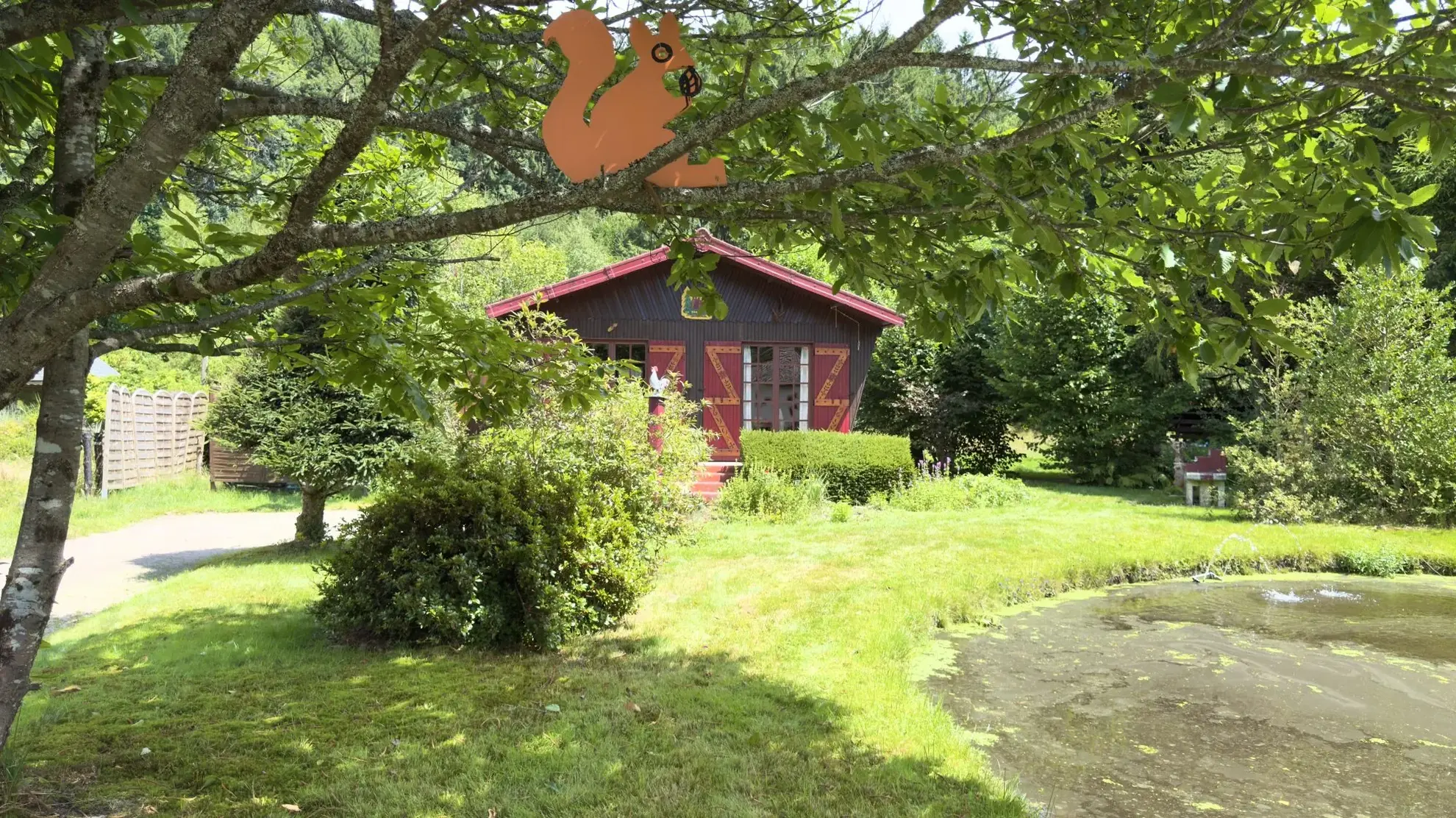Chalet avec étang privé et terrain constructible à Ban-sur-Meurthe-Clefcy 
