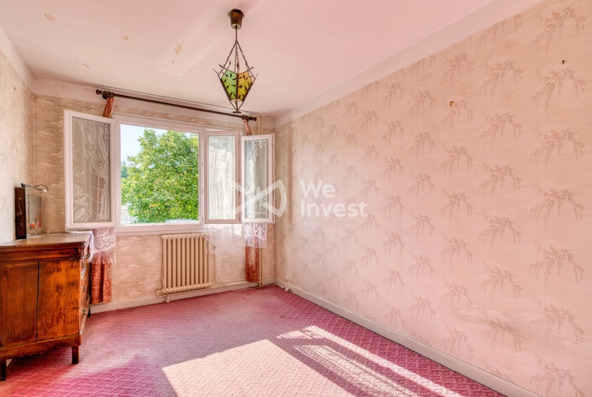 Appartement T3 à vendre à Feyzin – Proche Lyon, 67 m² avec parking, sécurisé et à rafraîchir 