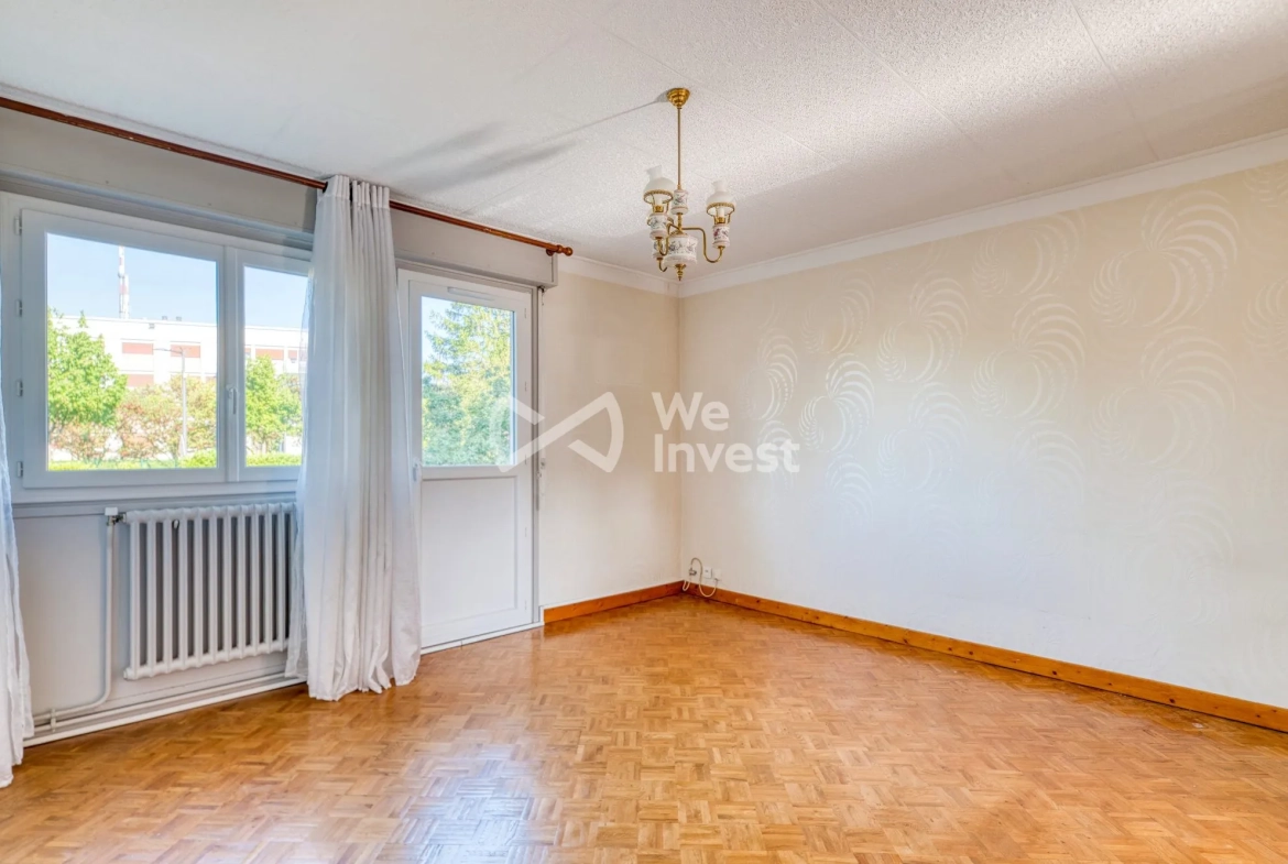 Appartement T3 à vendre à Feyzin – Proche Lyon, 67 m² avec parking, sécurisé et à rafraîchir 