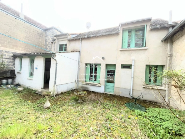 Vue arrière  Charmante maison de ville à Yzeures-sur-Creuse à restaurer, 102 m²