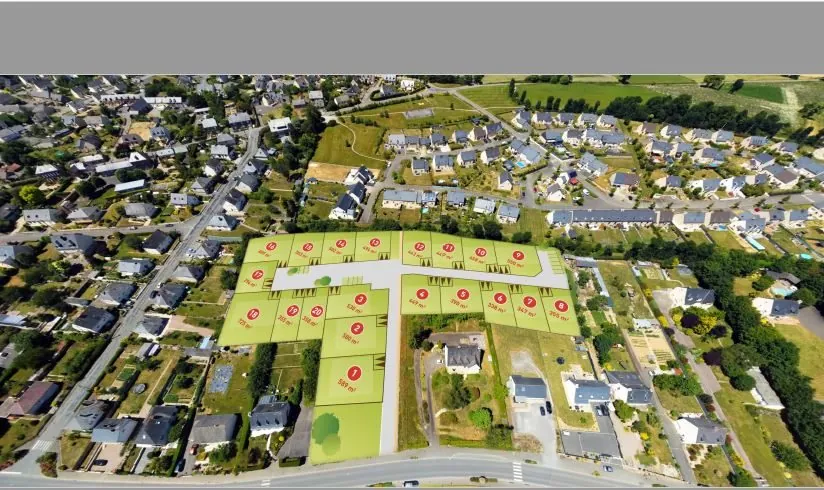 Terrain constructible de 443 m² à Iffendic avec vue dégagée 