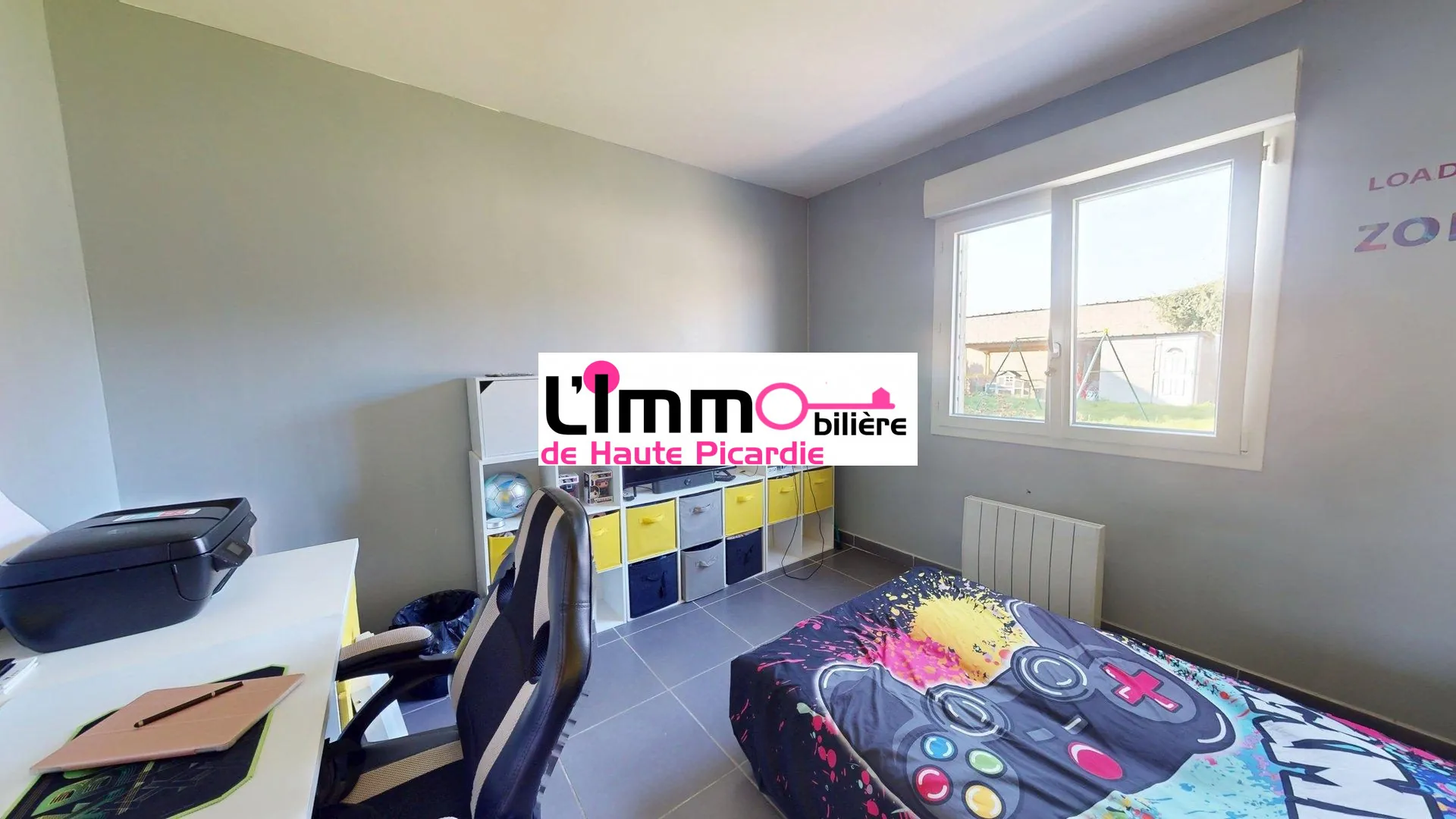 Chambre 1 Maison à vendre entre Chaulnes et Péronne avec 4 chambres, jardin clos, construction récente 