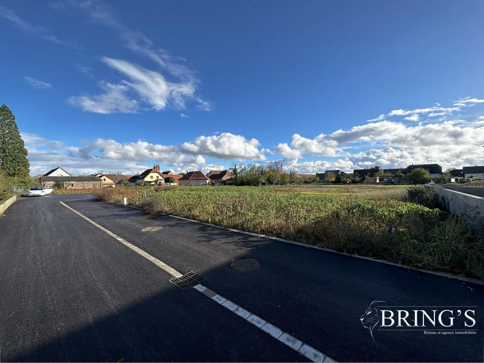 Terrain constructible viabilisé de 6,68 ares à Meyenheim, proche A35 et gare 