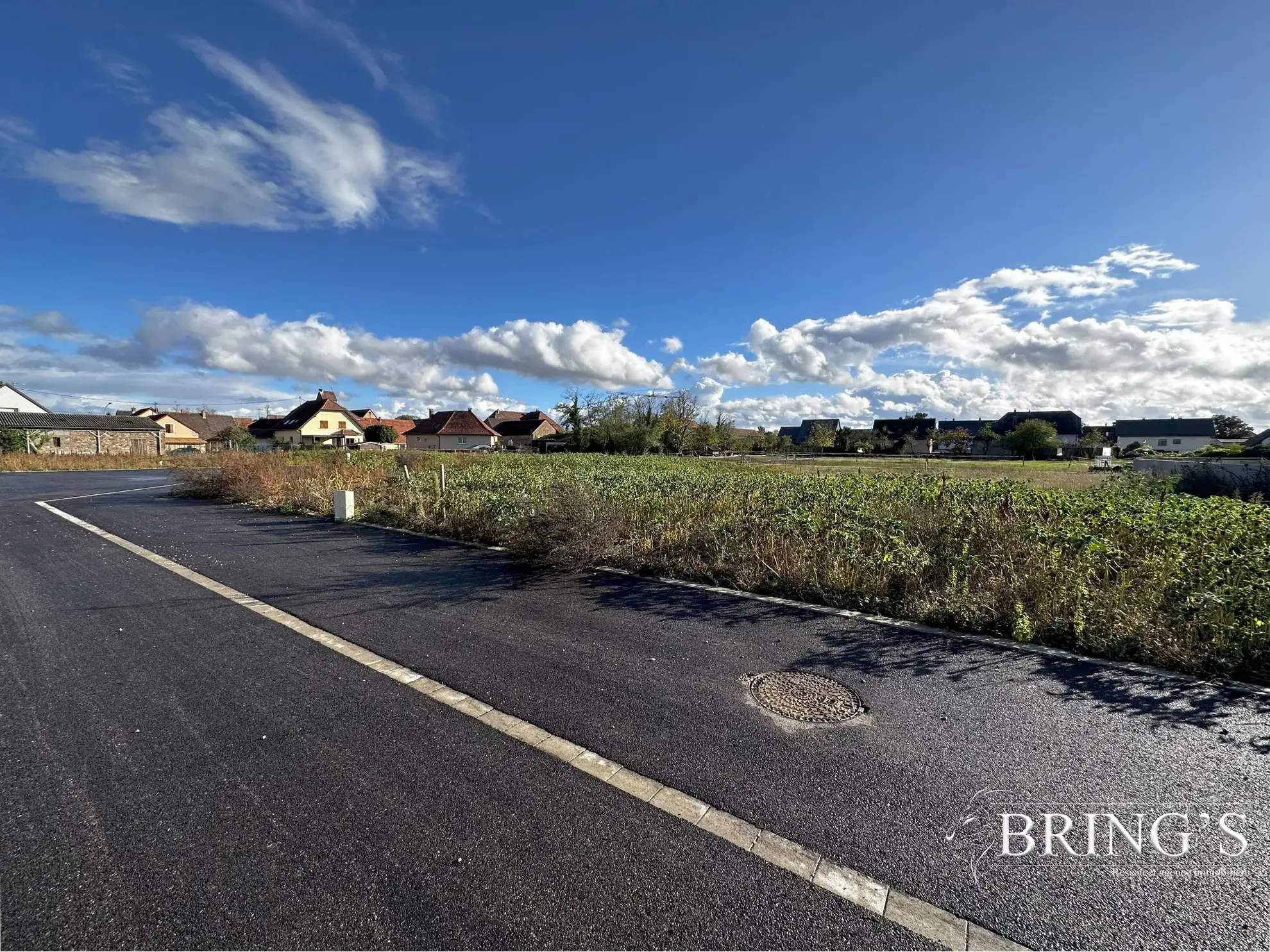 Terrain constructible viabilisé de 6,68 ares à Meyenheim, proche A35 et gare 