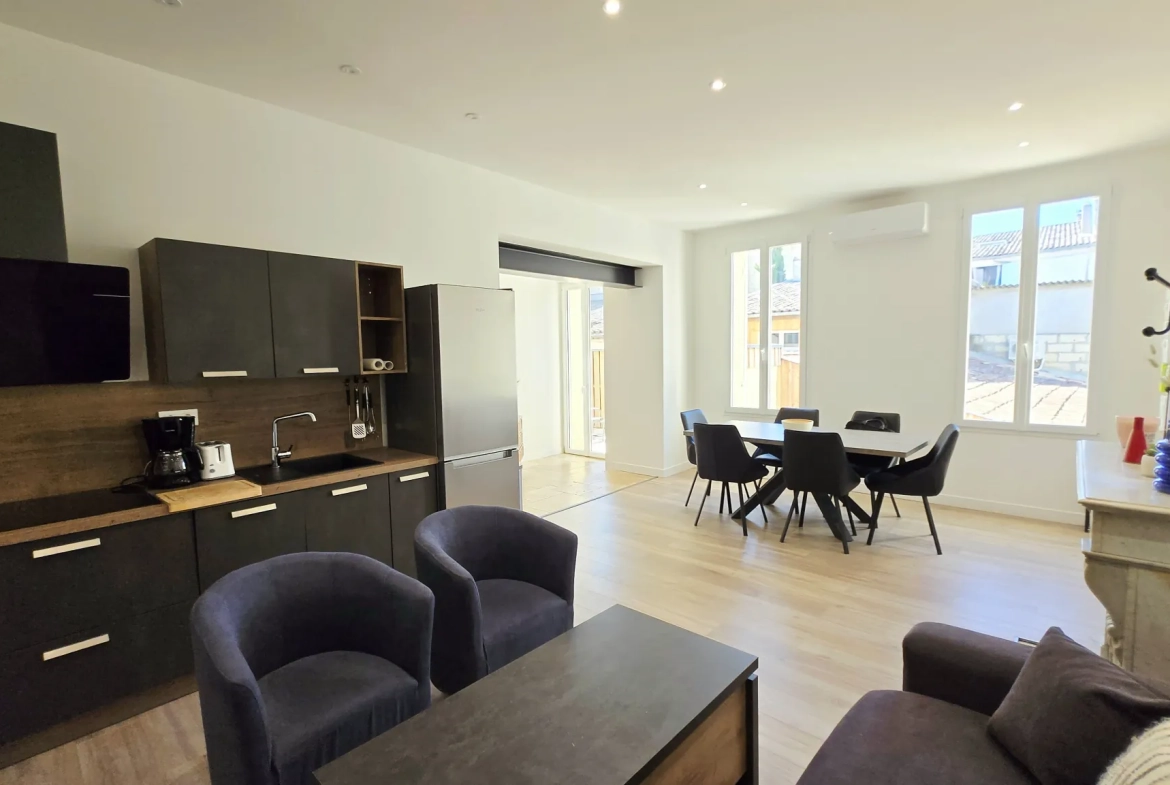 Appartement rénové de 55 m² avec terrasse au cœur de Bastide, Libourne 