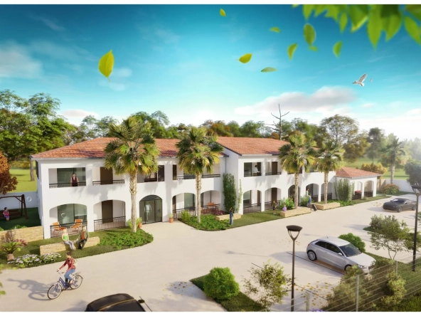 Appartement T3 neuf à Aubais dans une résidence en construction avec terrasse et parking