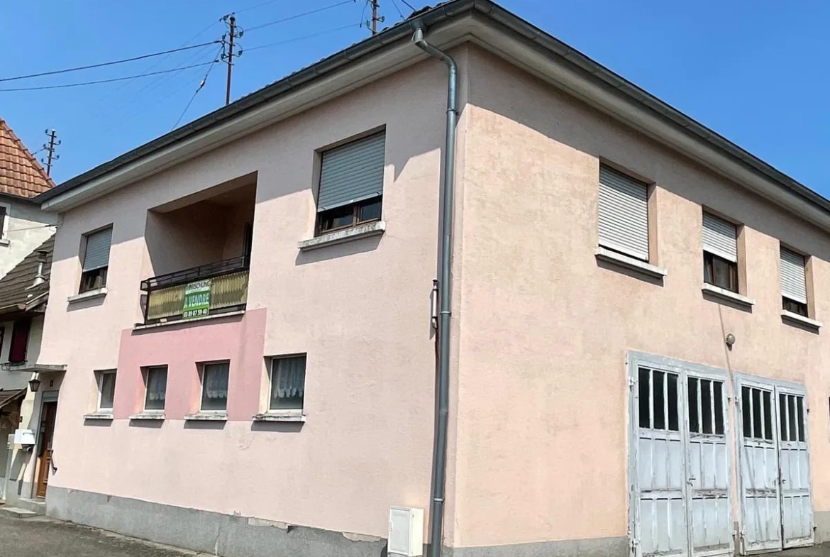 Maison à fort potentiel à Carspach 131 m² avec atelier et garage 