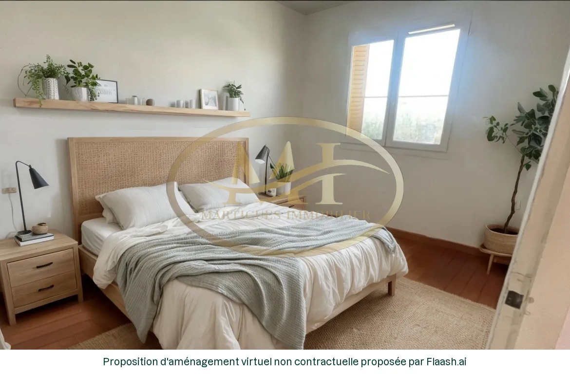 Appartement T4 lumineux de 68 m² avec balcon à Martigues 