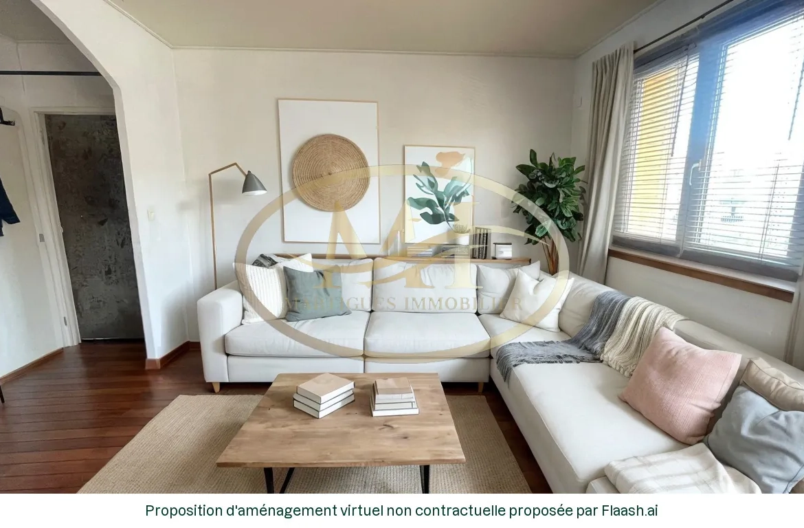 Appartement T4 lumineux de 68 m² avec balcon à Martigues 