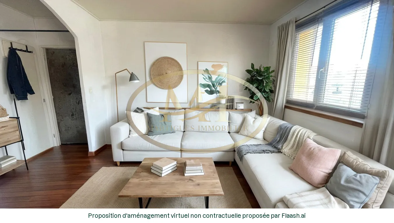 Appartement T4 lumineux de 68 m² avec balcon à Martigues 