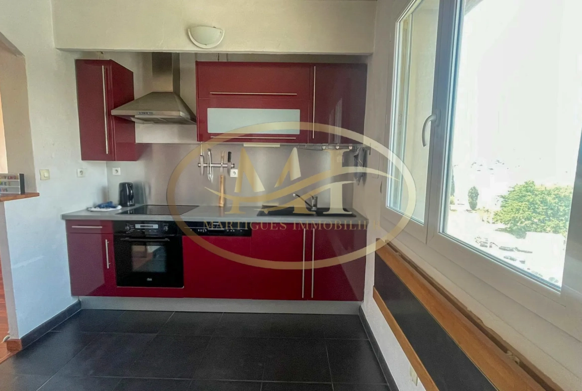 Appartement T4 lumineux de 68 m² avec balcon à Martigues 
