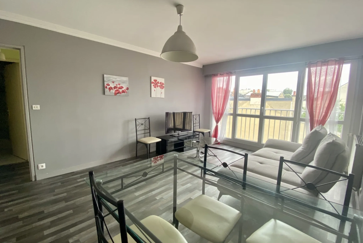 Superbe appartement F2 au Le Mans à proximité de la gare avec parking et cave 