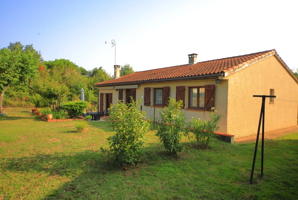Ensemble immobilier à Grazac avec maison et grand local d’activité près de Toulouse 