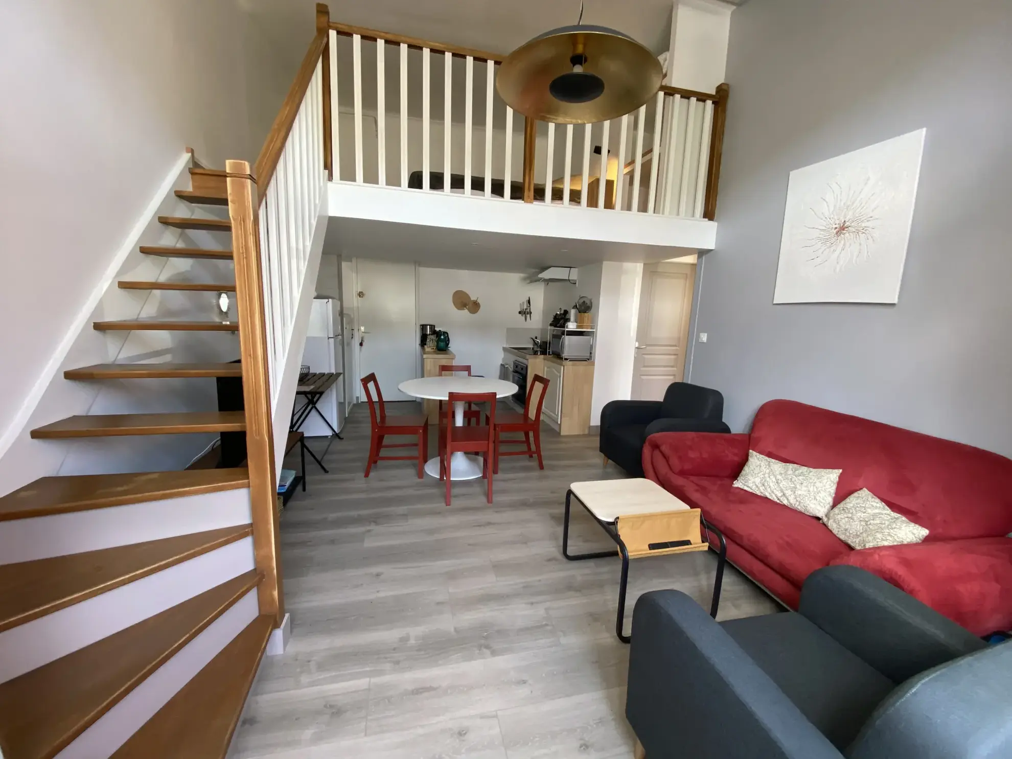 Appartement T2 avec mezzanine, terrasse et cave à Bagnoles de l'Orne 