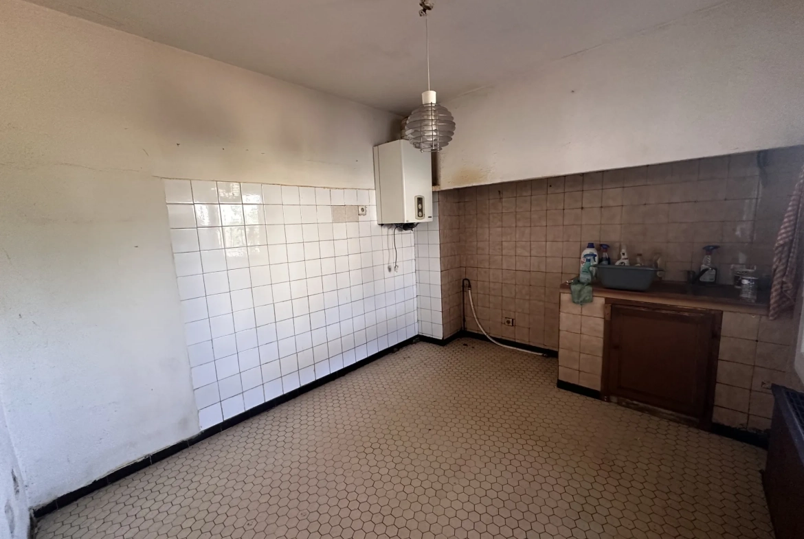 Maison de plain-pied à Trebes avec 4 chambres, grand potentiel 