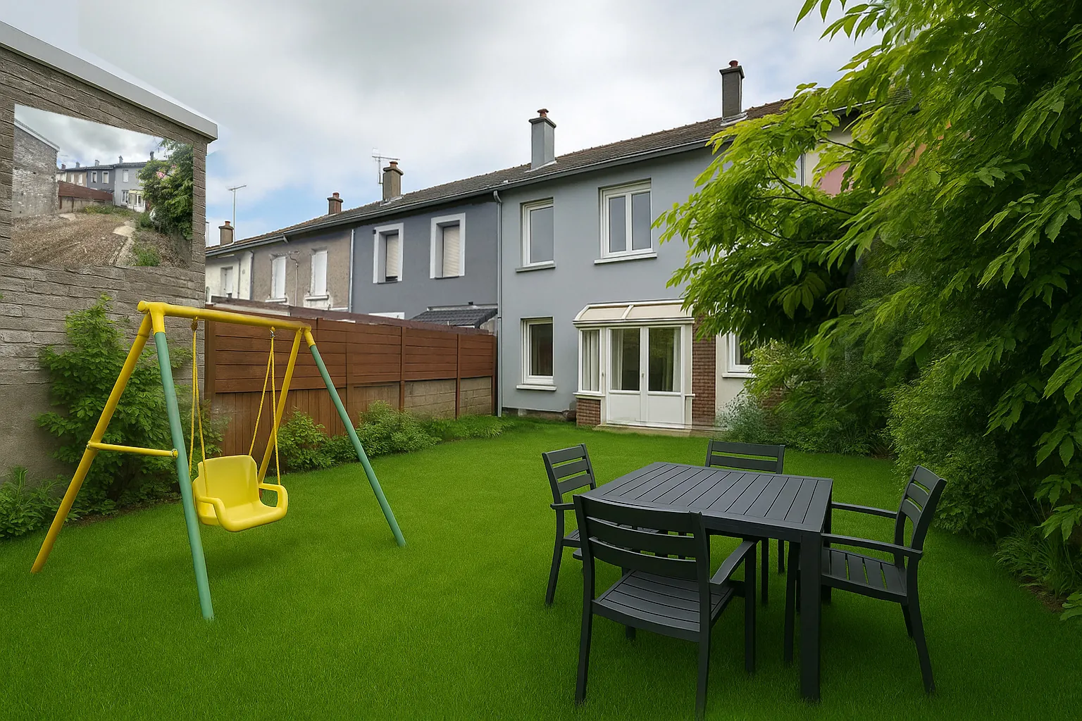 Maison rénovée proche frontière luxembourgeoise avec terrasse et potentiel d'aménagement 