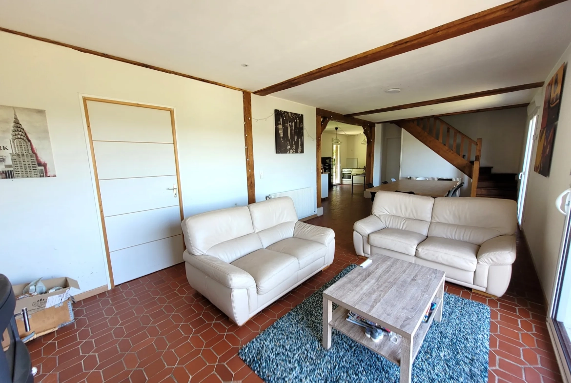 Maison en chaumière de 6 pièces, 126 m², vue vallée, terrain clos à Pont-Audemer 