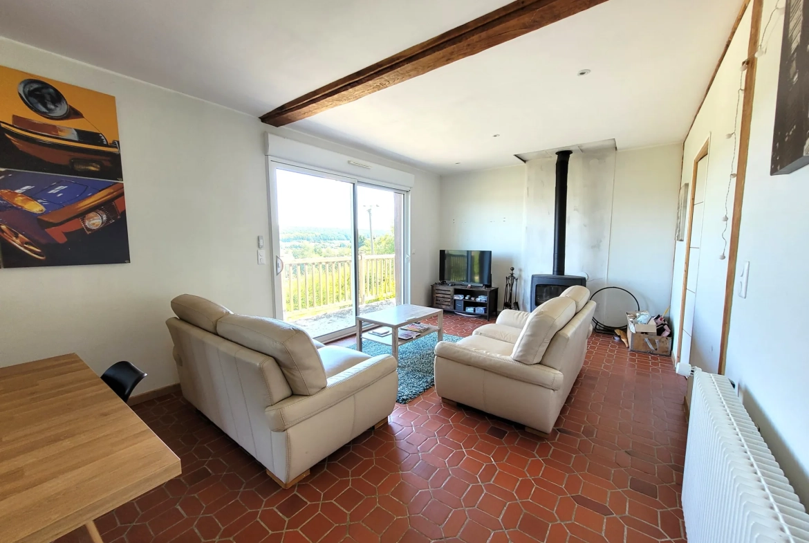 Maison en chaumière de 6 pièces, 126 m², vue vallée, terrain clos à Pont-Audemer 