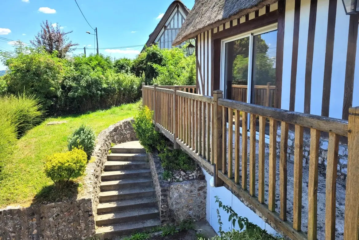 Maison en chaumière de 6 pièces, 126 m², vue vallée, terrain clos à Pont-Audemer 