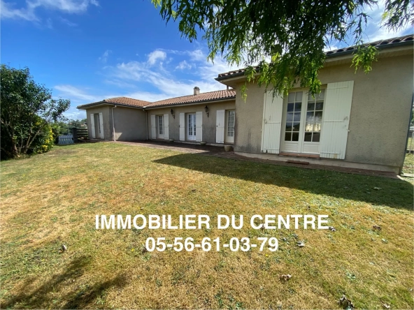 Villa à La Réole proche centre-ville avec 4 chambres et grand jardin
