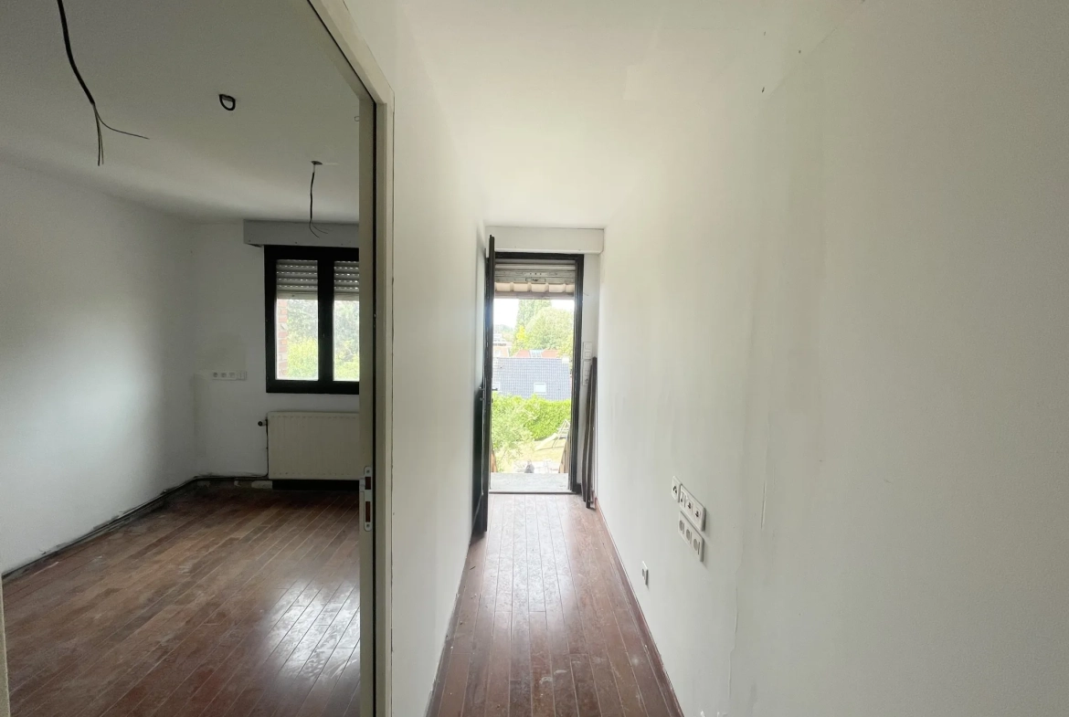 Bel appartement T3 bis avec terrasse et jardin au centre d'Halluin 