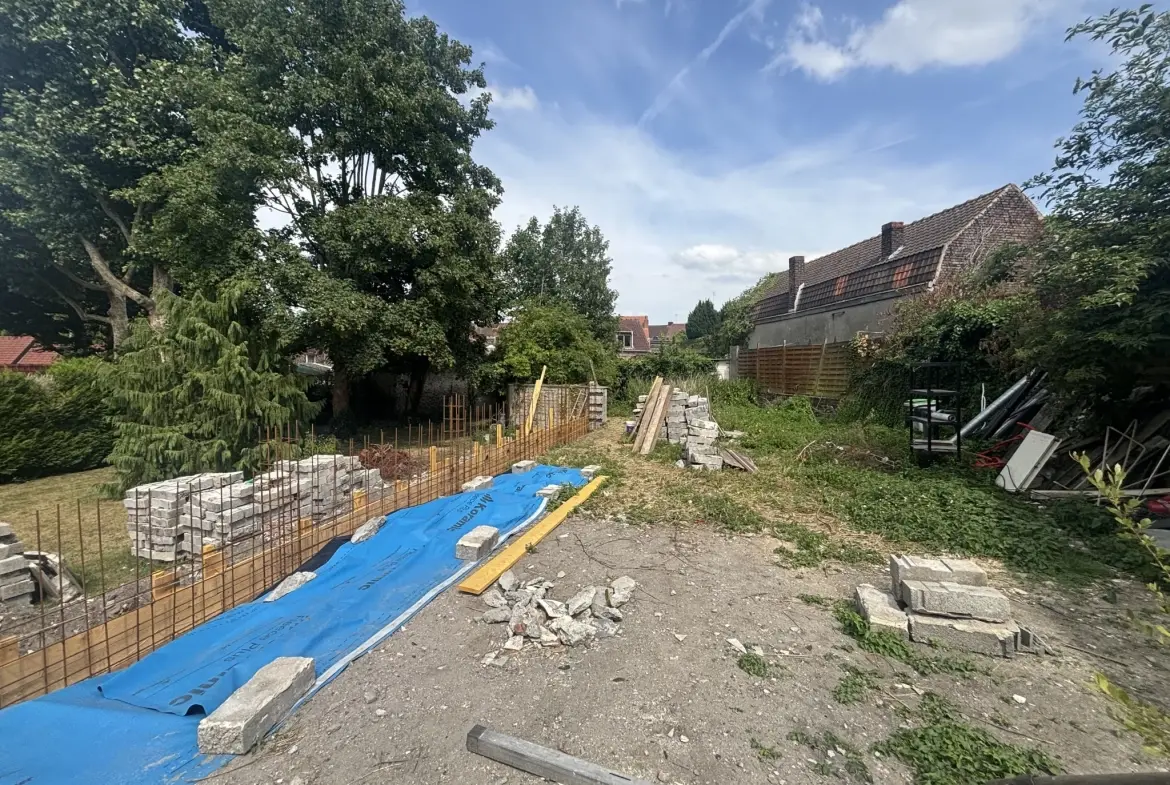Bel appartement T3 bis avec terrasse et jardin au centre d'Halluin 