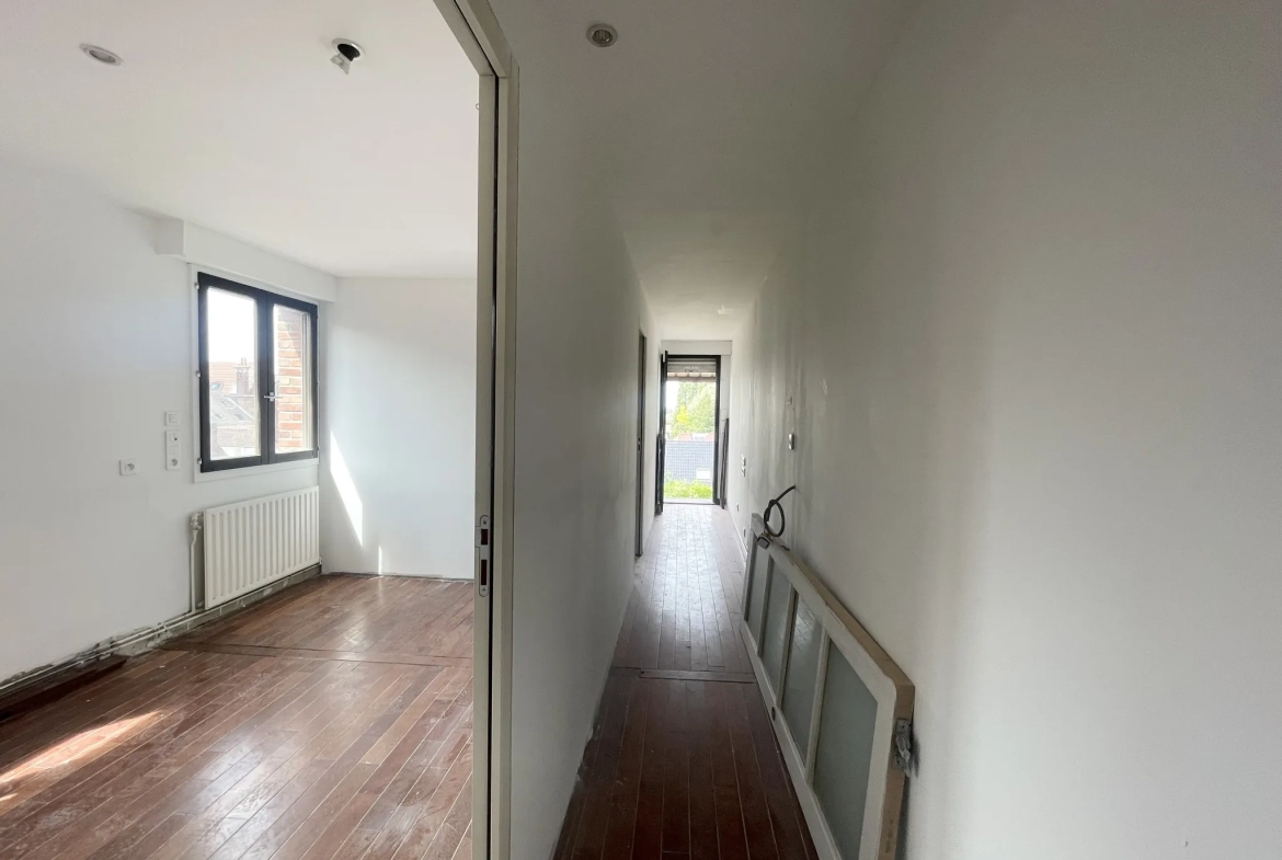 Bel appartement T3 bis avec terrasse et jardin au centre d'Halluin 