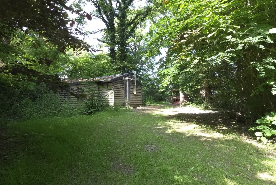 Terrain de loisir avec chalet à Guipry-Messac en bord de Vilaine - Terrain de détente de 1484 m² 