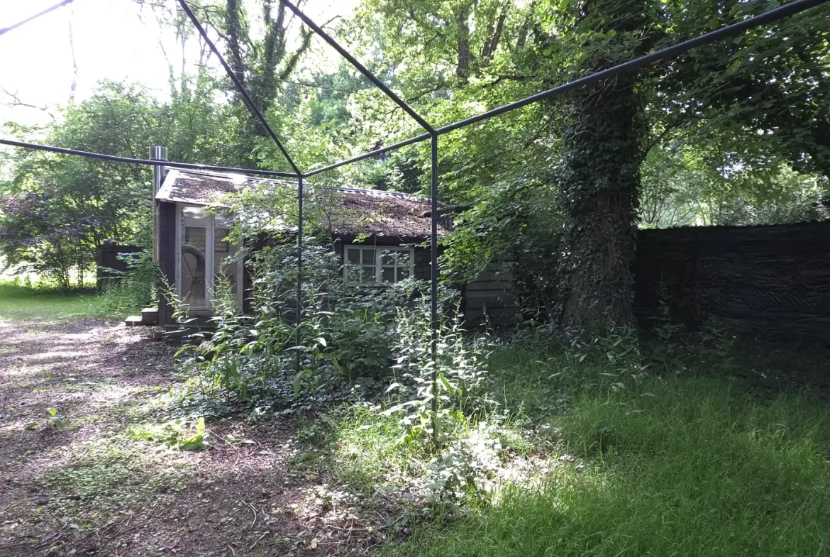 Terrain de loisir avec chalet à Guipry-Messac en bord de Vilaine - Terrain de détente de 1484 m² 