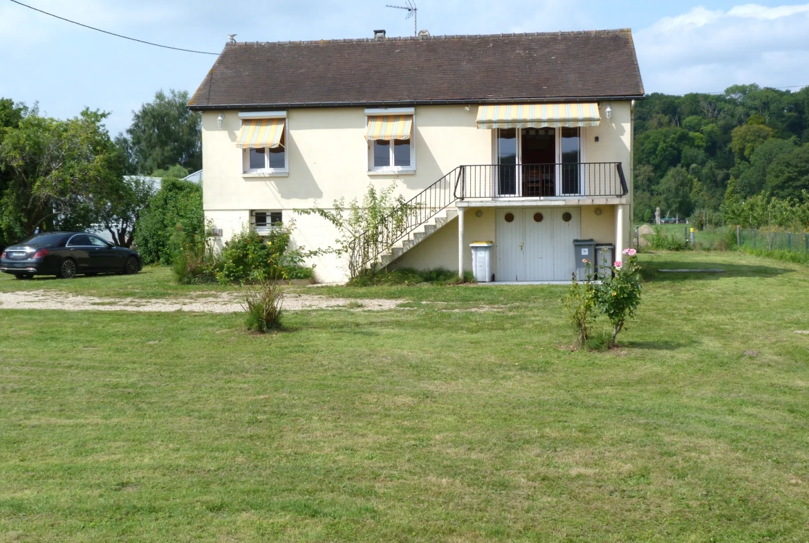 Maison indépendante avec vue sur Seine à Duclair – 64 m², terrain de 2370 m² 