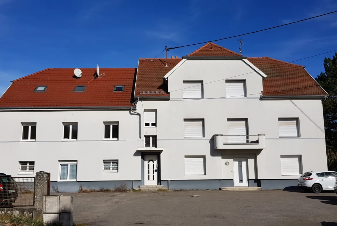 Vente d’un appartement F2 lumineux à Hirsingue, Alsace avec parking privé 