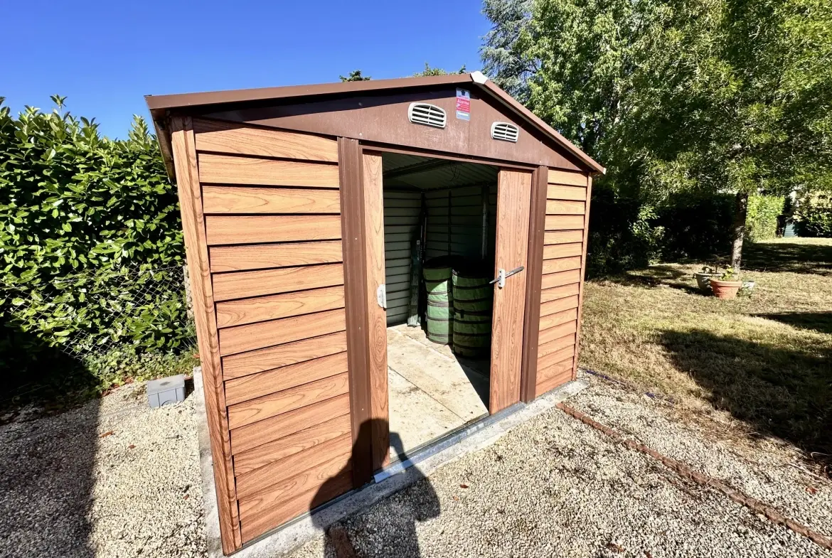 Maison de plain-pied à Bergerac avec studio indépendant et jardin clos 
