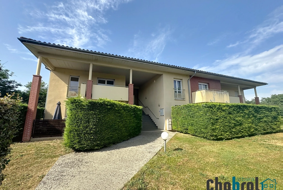 Appartement T2 loué à Fronton avec parking et balcon – Investissement idéal 