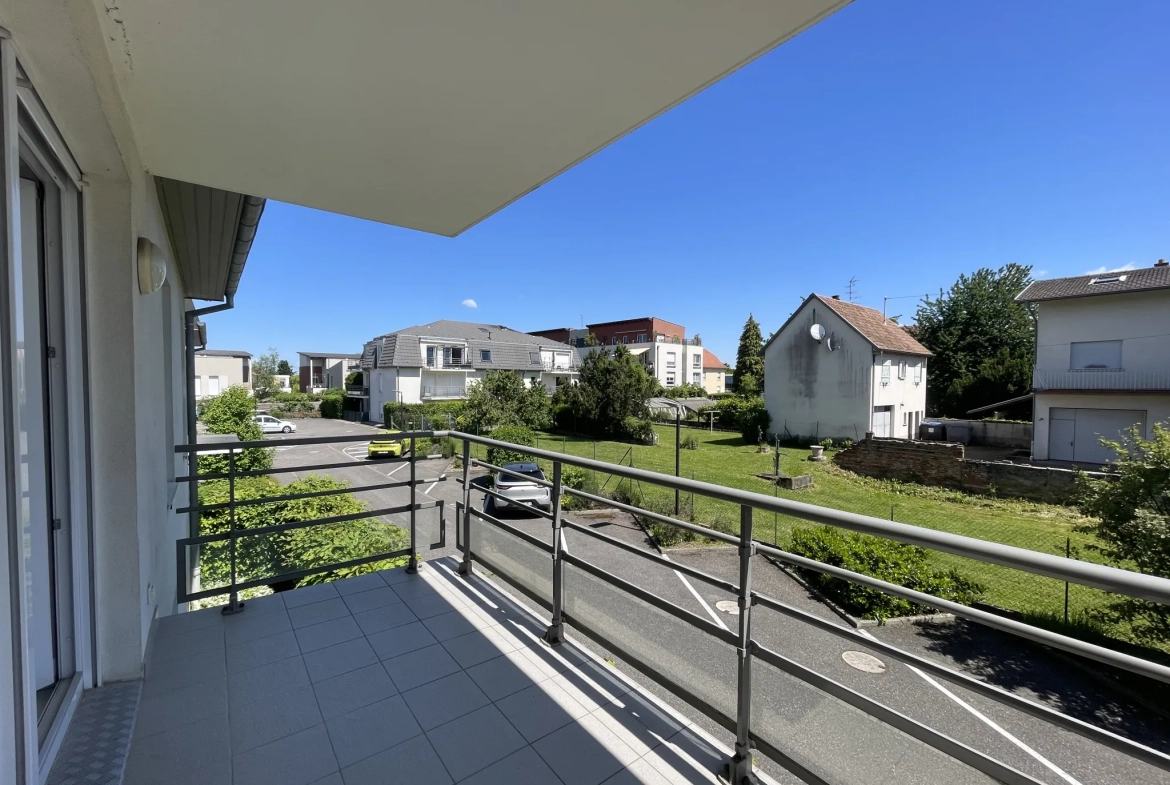 Appartements T3 à Sierentz avec terrasse couverte et parking 