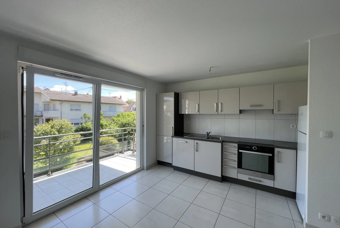 Appartements T3 à Sierentz avec terrasse couverte et parking 
