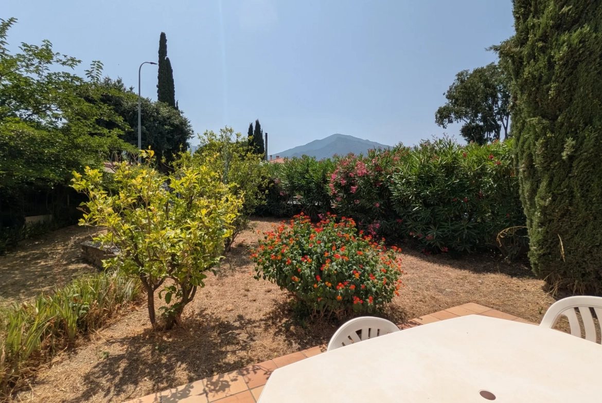 Villa de plain-pied avec jardin et vue sur les Albères à Sorede 