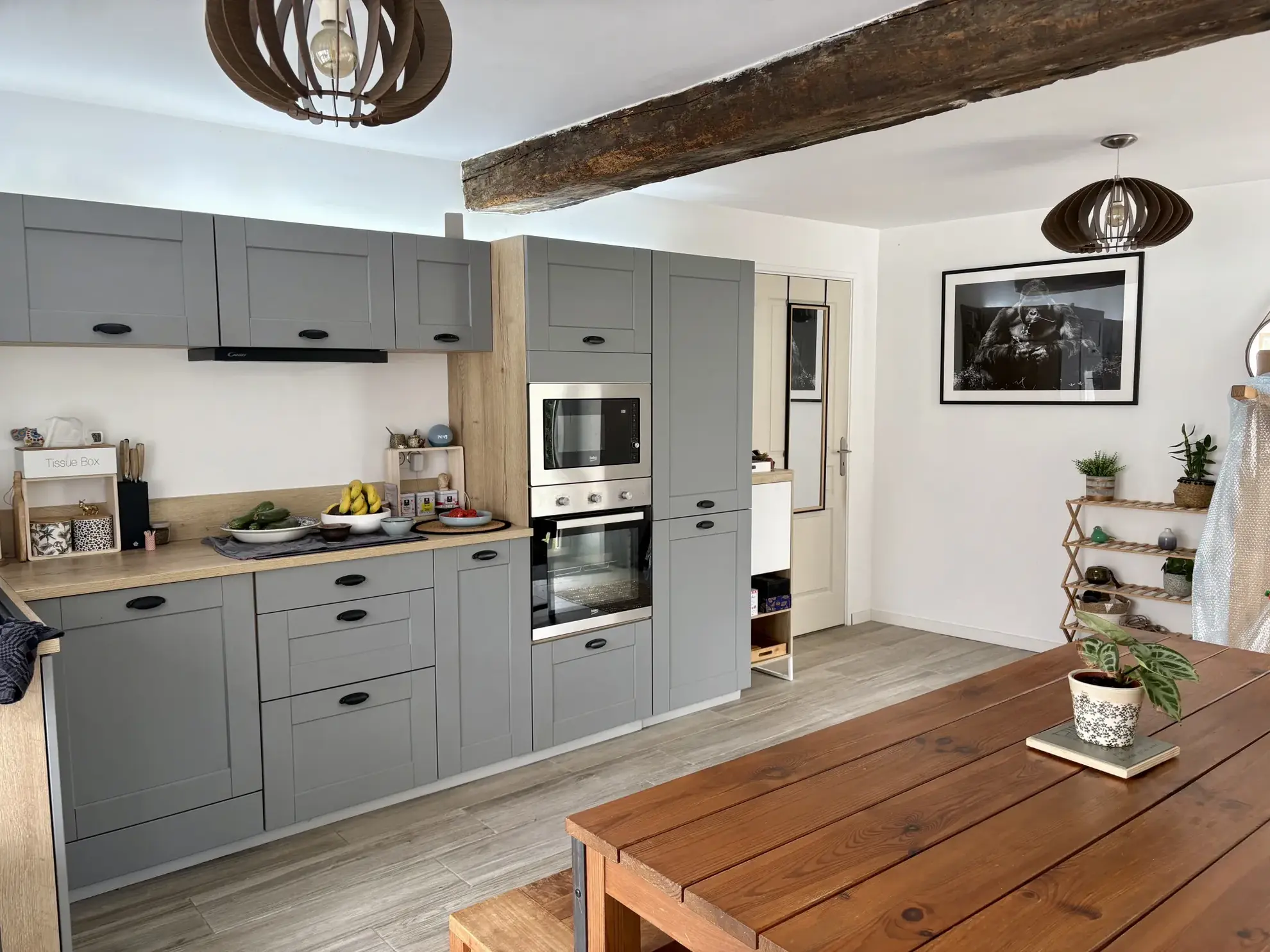 Maison de village rénovée avec 3 chambres et cour à Castets et Castillon 