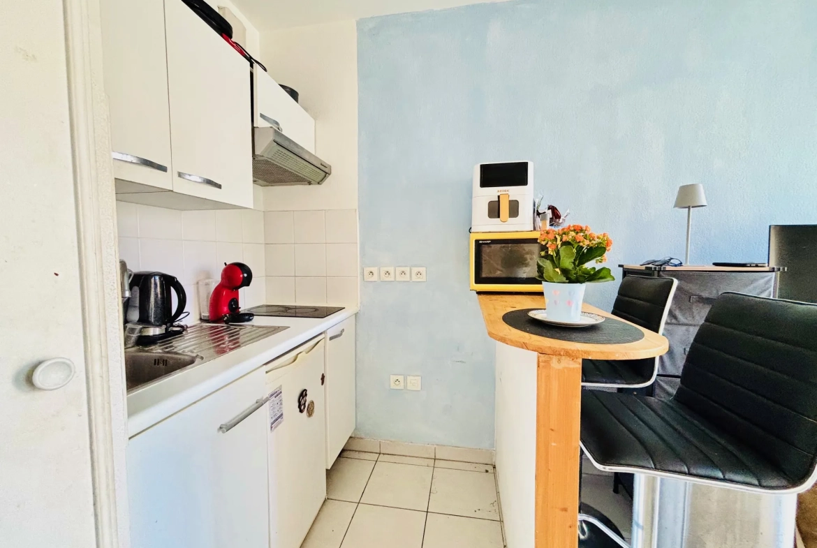 Studio 21,39 m² à Nice avec terrasse et vue dégagée 